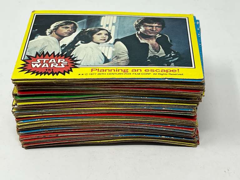 Vintage Star Wars trading cards, see pictures for details.