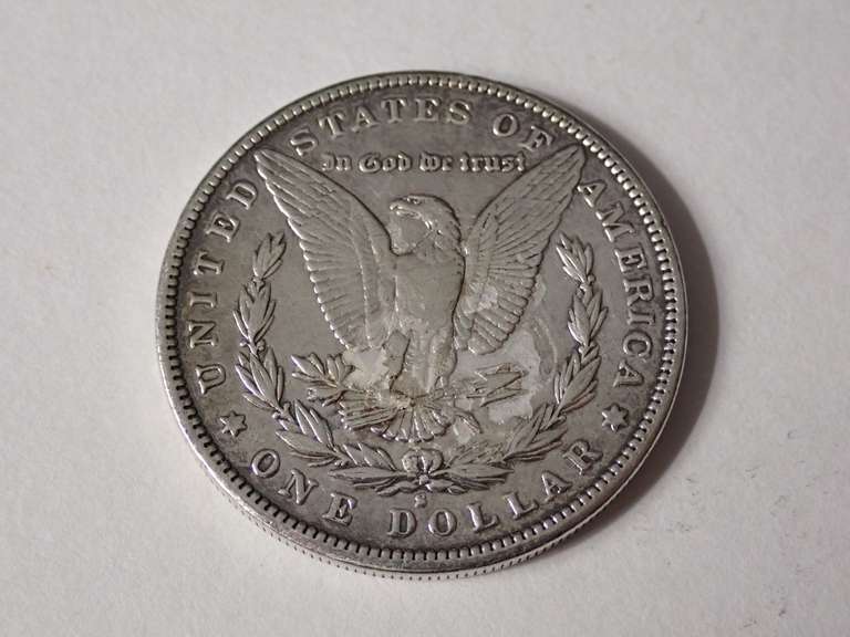 1890-S MORGAN SILVER DOLLAR COIN