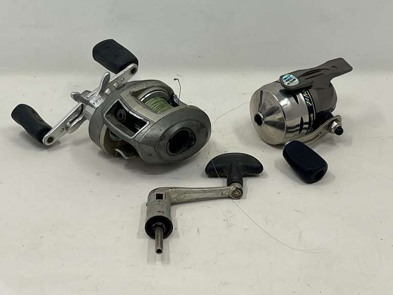 Abu Garcia bait casting reel, and Shakespeare micro series closed face reel sold for parts, tub is NOT included, see pictures for details.