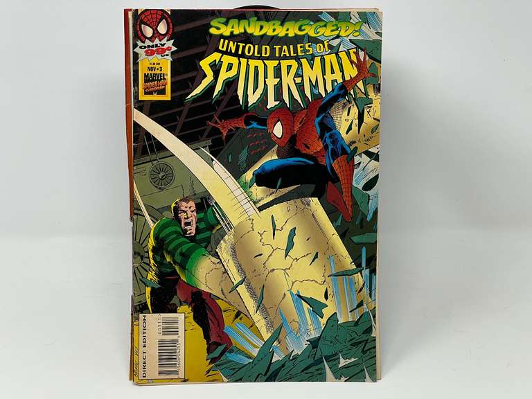 Marvel Spider-Man comic book "Sandbagged! Untold Tales of Spider-Man", the outer cover is loose, see pictures for details.