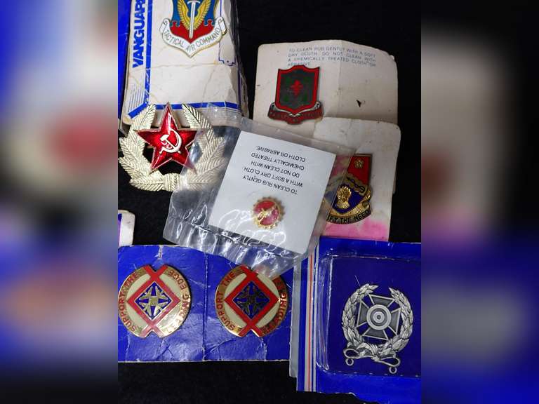 Military Insignia and Pin Collection