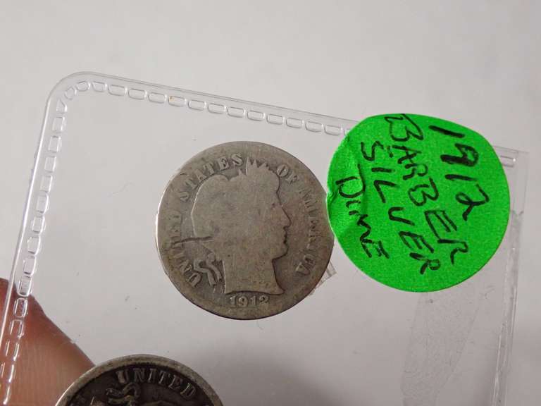 1912 & 1914-D BARBER DIMES