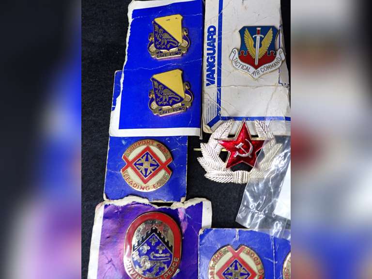 Military Insignia and Pin Collection