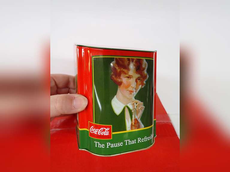 Coca-Cola Collectible Glass Set with Advertising Tin