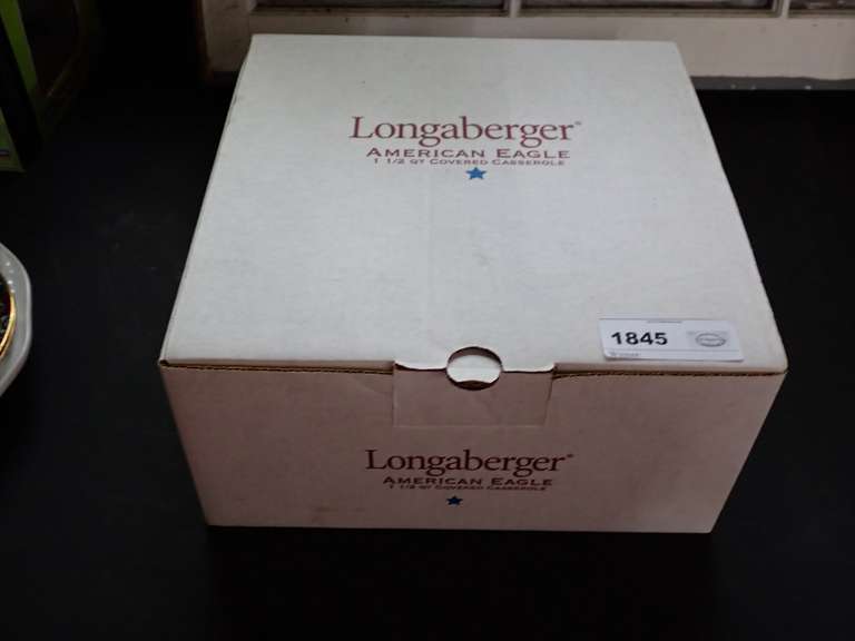 Longaberger American Eagle 1 1/2 Quart Covered Casserole