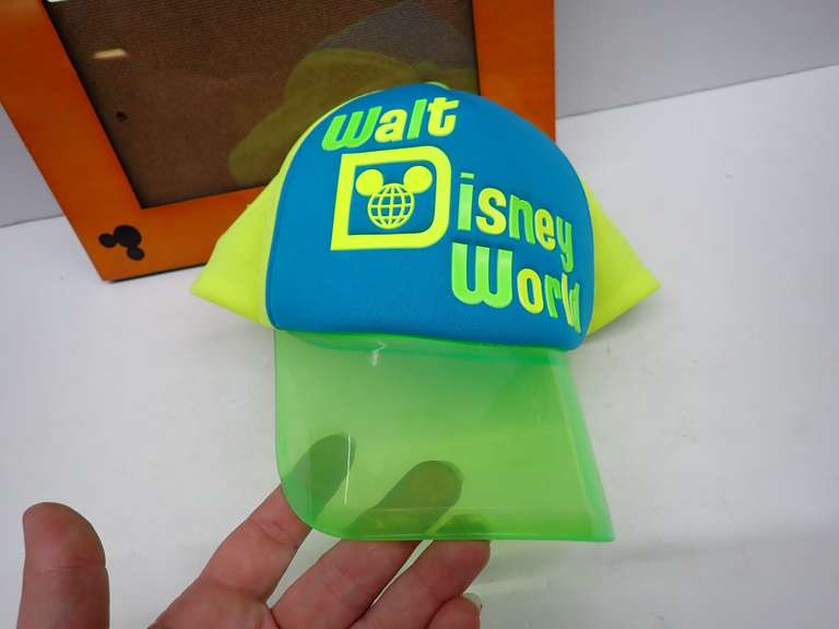 Walt Disney World Hat with Visor & Mickey Mouse Wooden Picture Frame