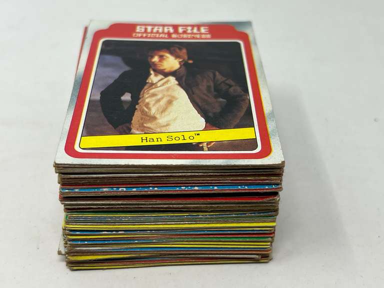Star Wars trading cards, see pictures for details.