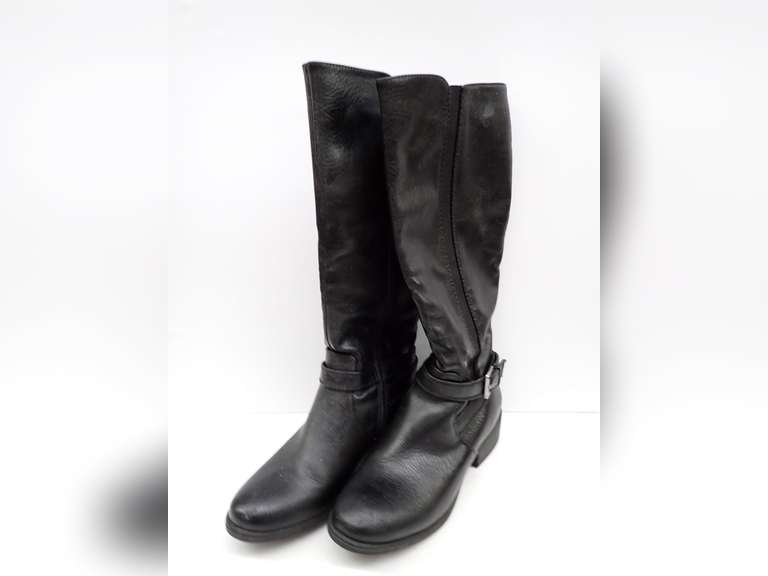 Croft & Barrow Black Knee-High Boots-See photos for size.
