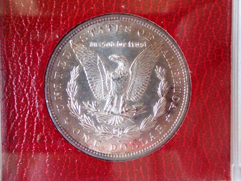 1887-S MORGAN SILVER DOLLAR COIN, REDFIELD COLLECTION PARAMOUNT MS65