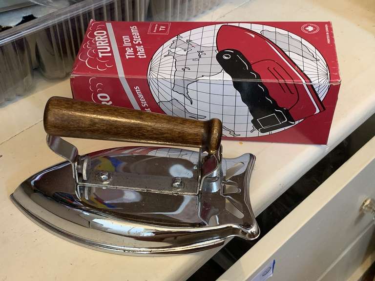 2 TRAVEL IRONS (ONE IN BOX, ONE WITH NO CORD) - MASTER BED CLOSET 2