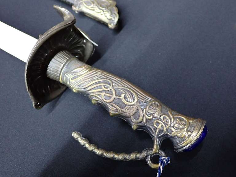 Vintage Sword with Scabbard - Blade Length in photos.