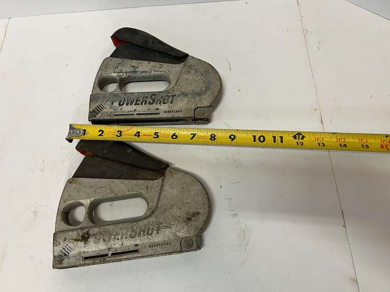 PowerShot staplers, two pieces, see pictures for details.