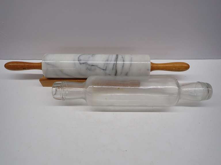 Vintage Marble & Glass Rolling Pins