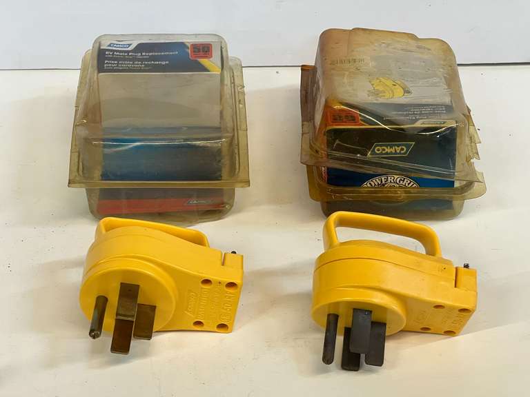 RV male plug replacements, still in original packaging, set of two, see pictures for details.