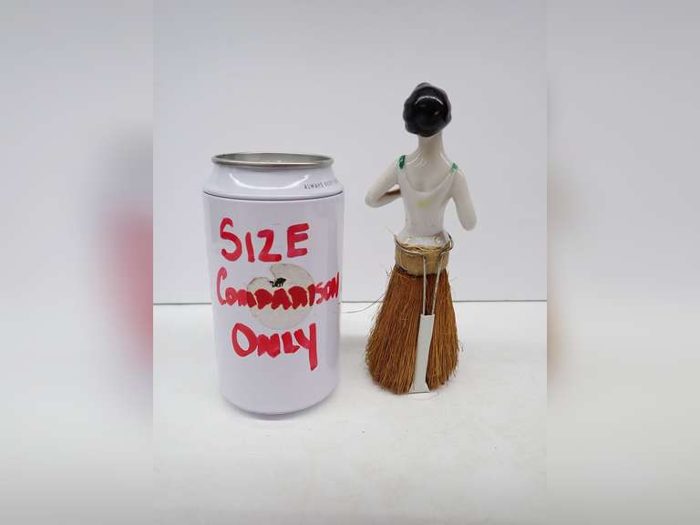 Vintage Figural Half Doll Clothes Brush