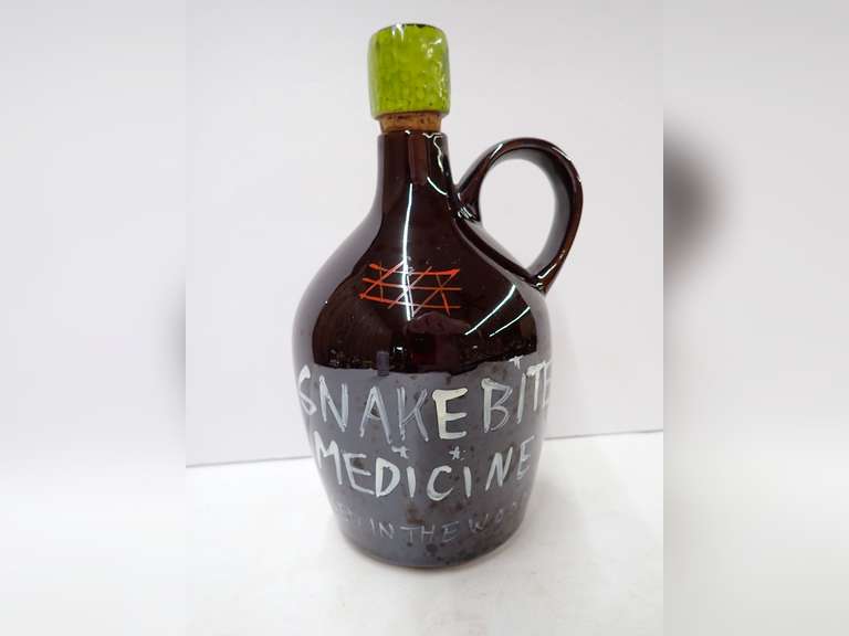 Holmar "Snake Bite Medicine" Novelty Decanter