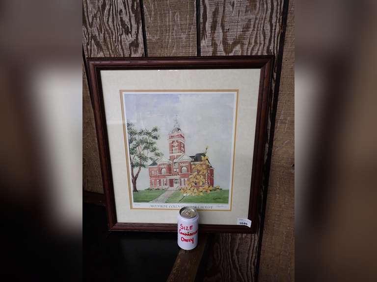 Monroe County Courthouse Framed Print, Numbered, Signed