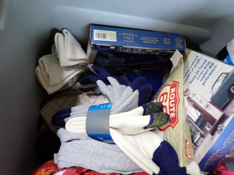 Clothing and Socks Assortment - Includes Lidded Tote