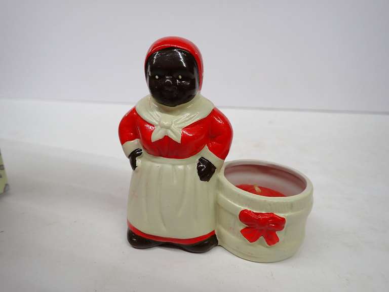 Vintage Mammy Candle Light Figurine