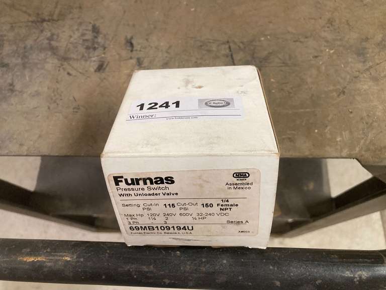 FURWAY PRESSURE SWITCH - PARTS
