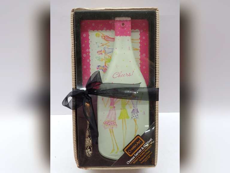 CounterArt Cheese Server and Trivet Set