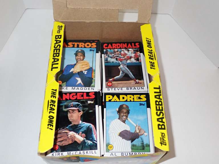 OPEN BOX 1986 TOPPS BASEBALL CARDS - NOT COMPLETE SET