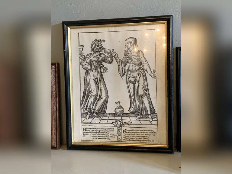 8 VINTAGE DENTIST FRAMED PRINTS (VARIOUS SIZES) - DINING ROOM