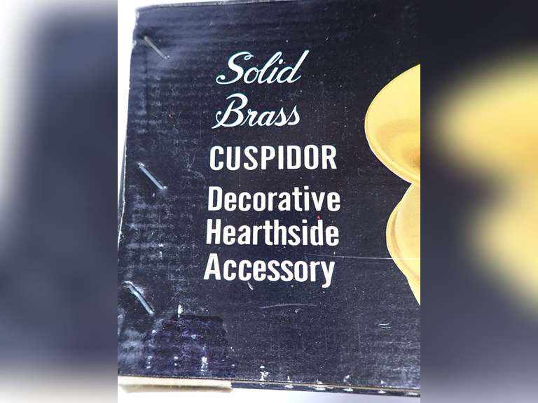 Solid Brass Cuspidor Decorative Hearthside Accessory