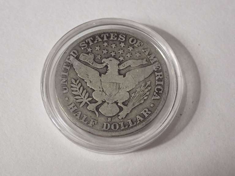 1905-S BARBER HALF DOLLAR COIN