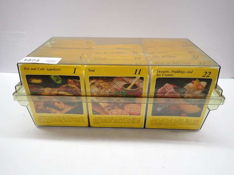 1980s Cardware My Great Recipes Complete Set of Recipe Cards
