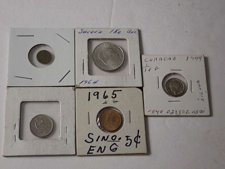 VARIOUS VINTAGE FOREIGN COINS
