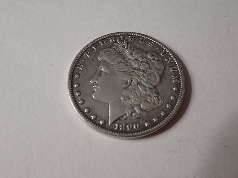 1890-S MORGAN SILVER DOLLAR COIN