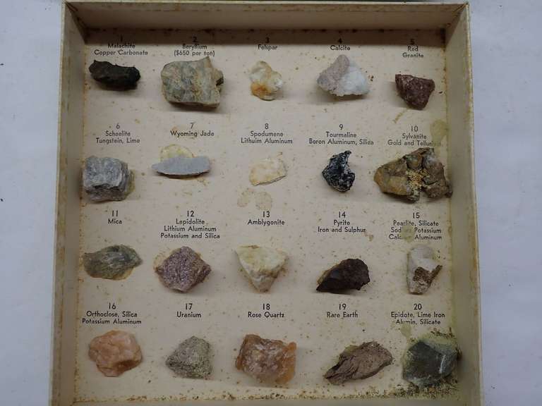 Display of Rocks & Minerals