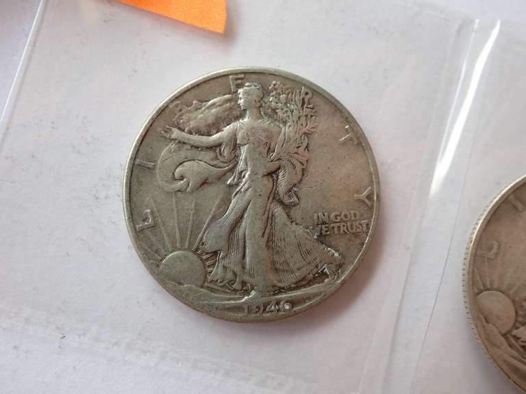 1946-D & 1938 WALKER HALF DOLLAR COINS
