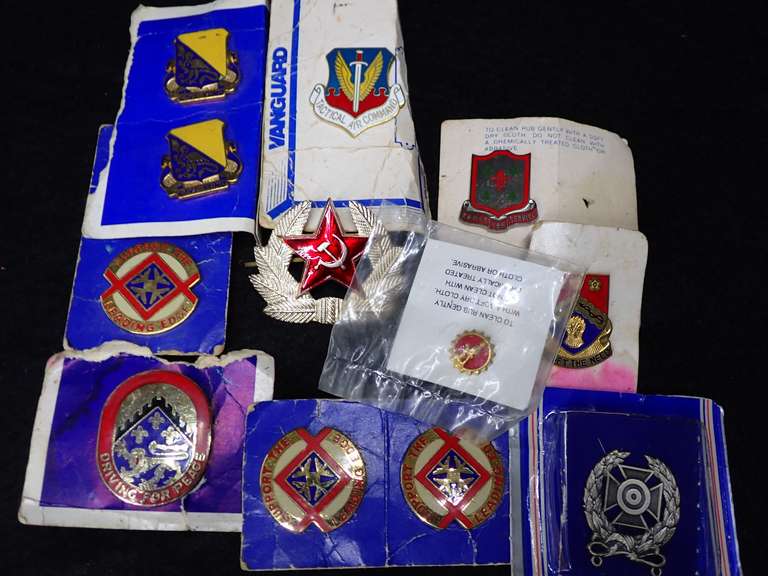 Military Insignia and Pin Collection