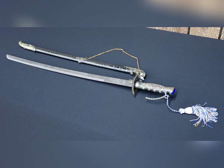 Vintage Sword with Scabbard - Blade Length in photos.