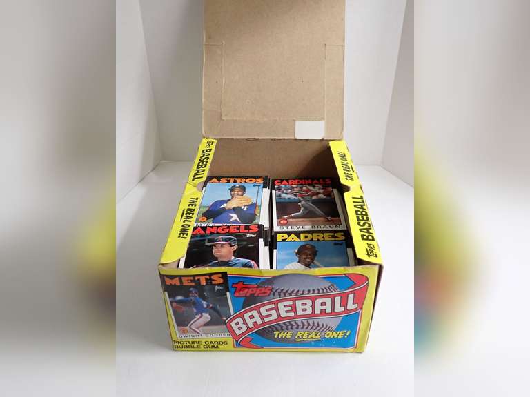 OPEN BOX 1986 TOPPS BASEBALL CARDS - NOT COMPLETE SET
