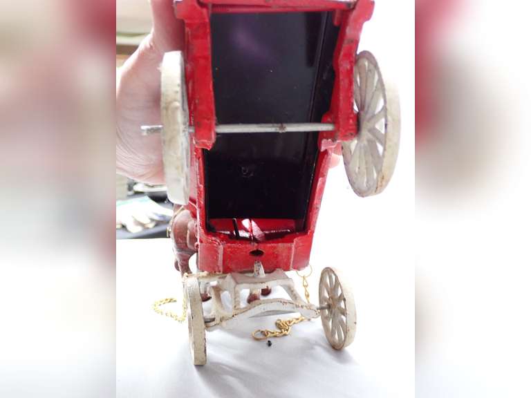 Coca-Cola Cast Iron Horse Drawn Delivery Wagon
