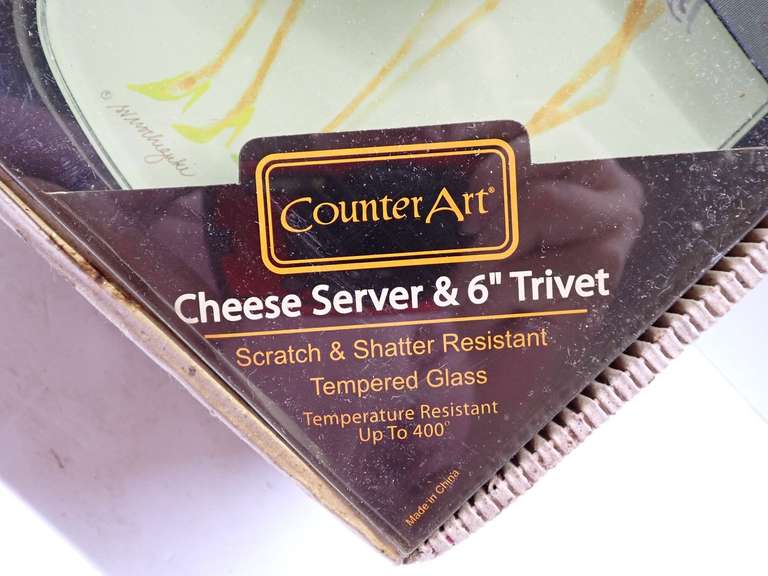 CounterArt Cheese Server and Trivet Set