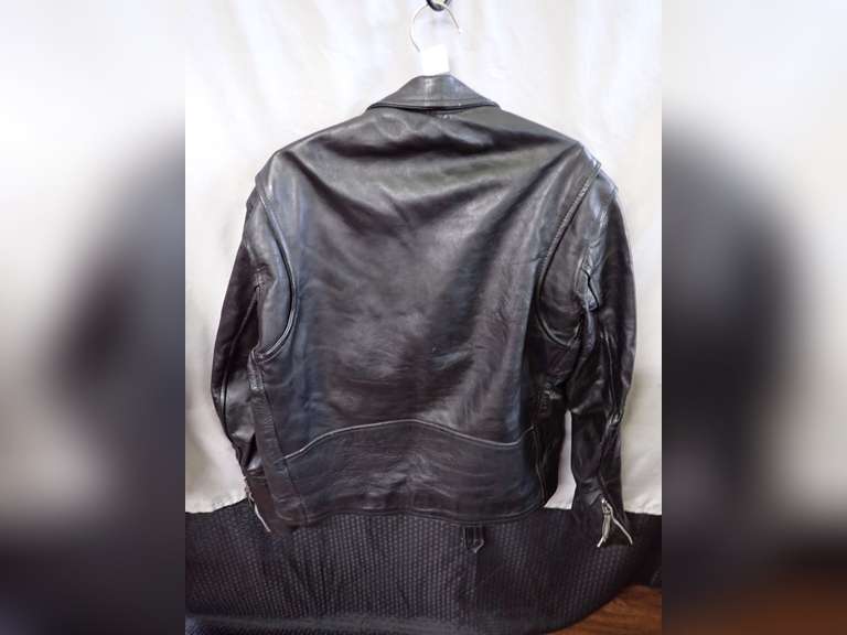 Unik International Leather Motorcycle Jacket - Size 48