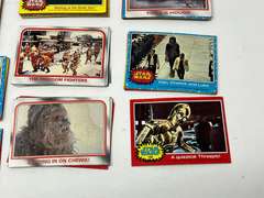 Star Wars trading cards, see pictures for details.
