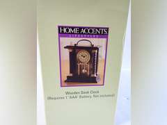 Home Accents Lifestyles Wooden Desk Clock
