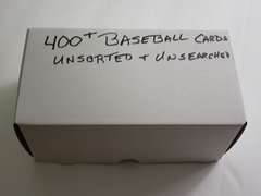 400+/- UNSEARCHED/UNSORTED BASEBALL CARDS