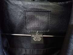 Men's Black Leather Jacket, Size Large