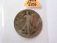 1943 & 1920 WALKER HALF DOLLAR COINS