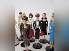 Collection of Barbie Ornament Dolls