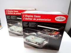 Two Testors Display Cases for 1/24th or 1/25th Scale Model Cars -  1 box missing 1 case