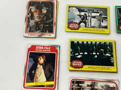 Star Wars trading cards, see pictures for details.