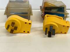 RV male plug replacements, still in original packaging, set of two, see pictures for details.