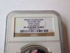 2014 NIUE $2 DAISY DUCK COLORIZED COIN NGC PF70 ULTRA CAMEO